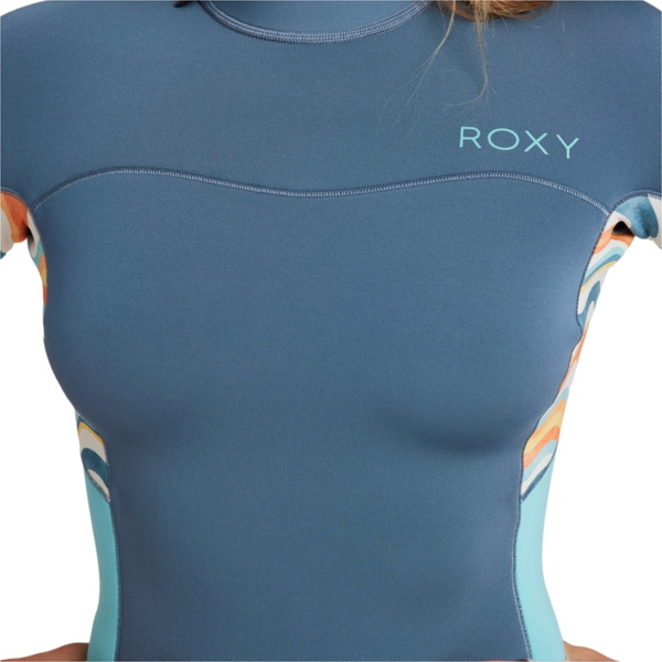 2025 Roxy Womens Swell Series 2mm Back Zip Shorty Wetsuit ERJW503027 - Starglazer